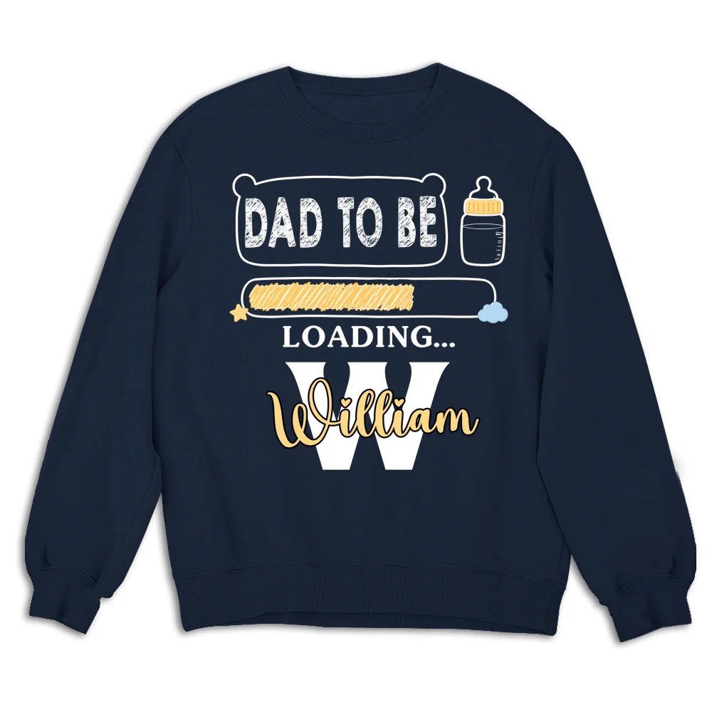Baby Loading Dad - Personalized Custom Shirt - Image 16