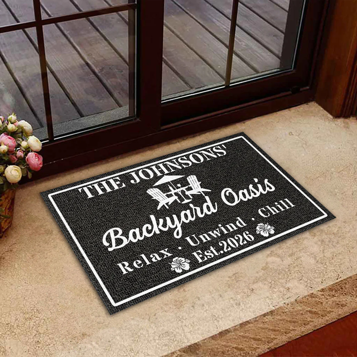 Backyard Oasis - Personalized Custom Doormat - Image 4