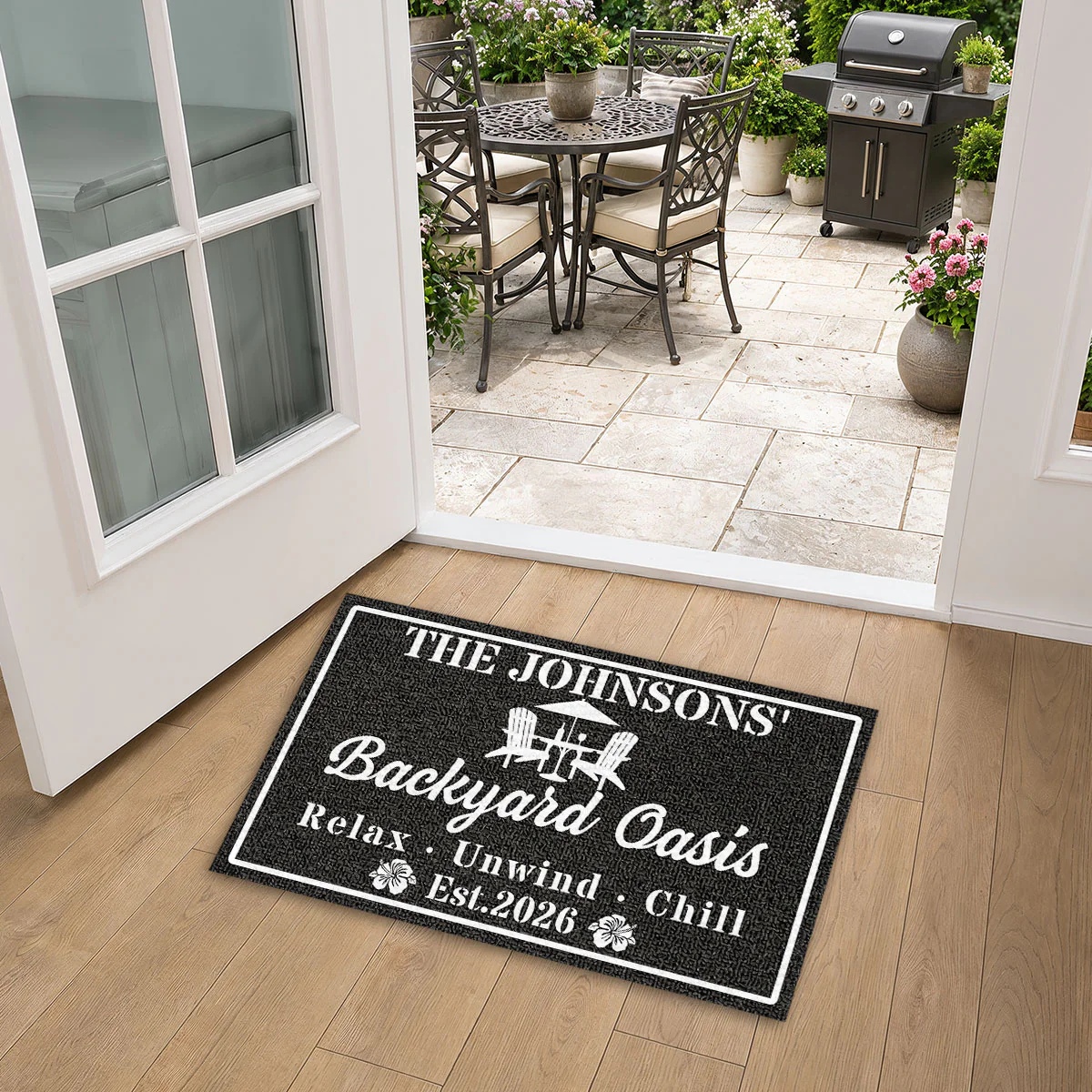 Backyard Oasis - Personalized Custom Doormat - Image 5