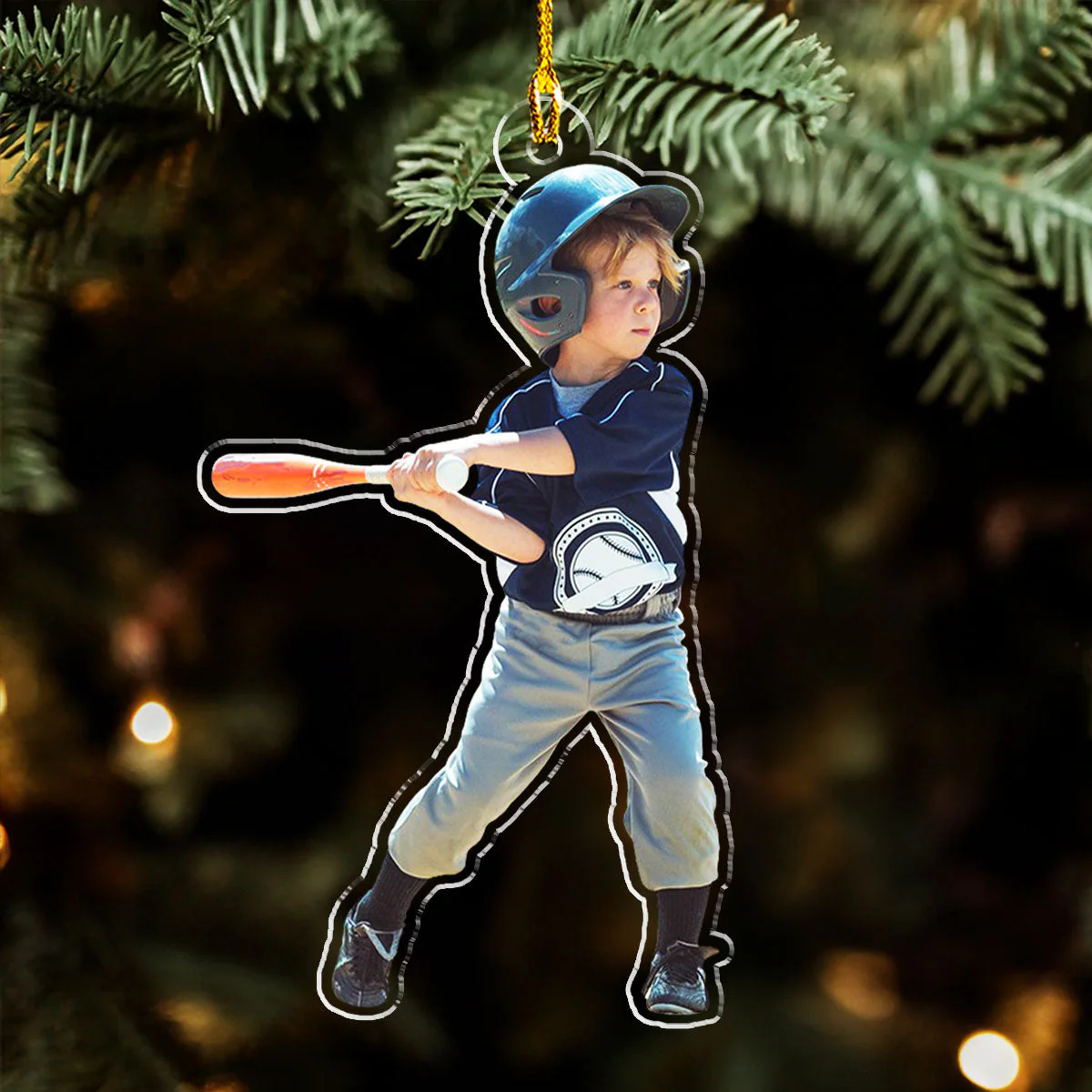 Baseball Custom Photo - Personalized Custom Acrylic Ornament - Image 5