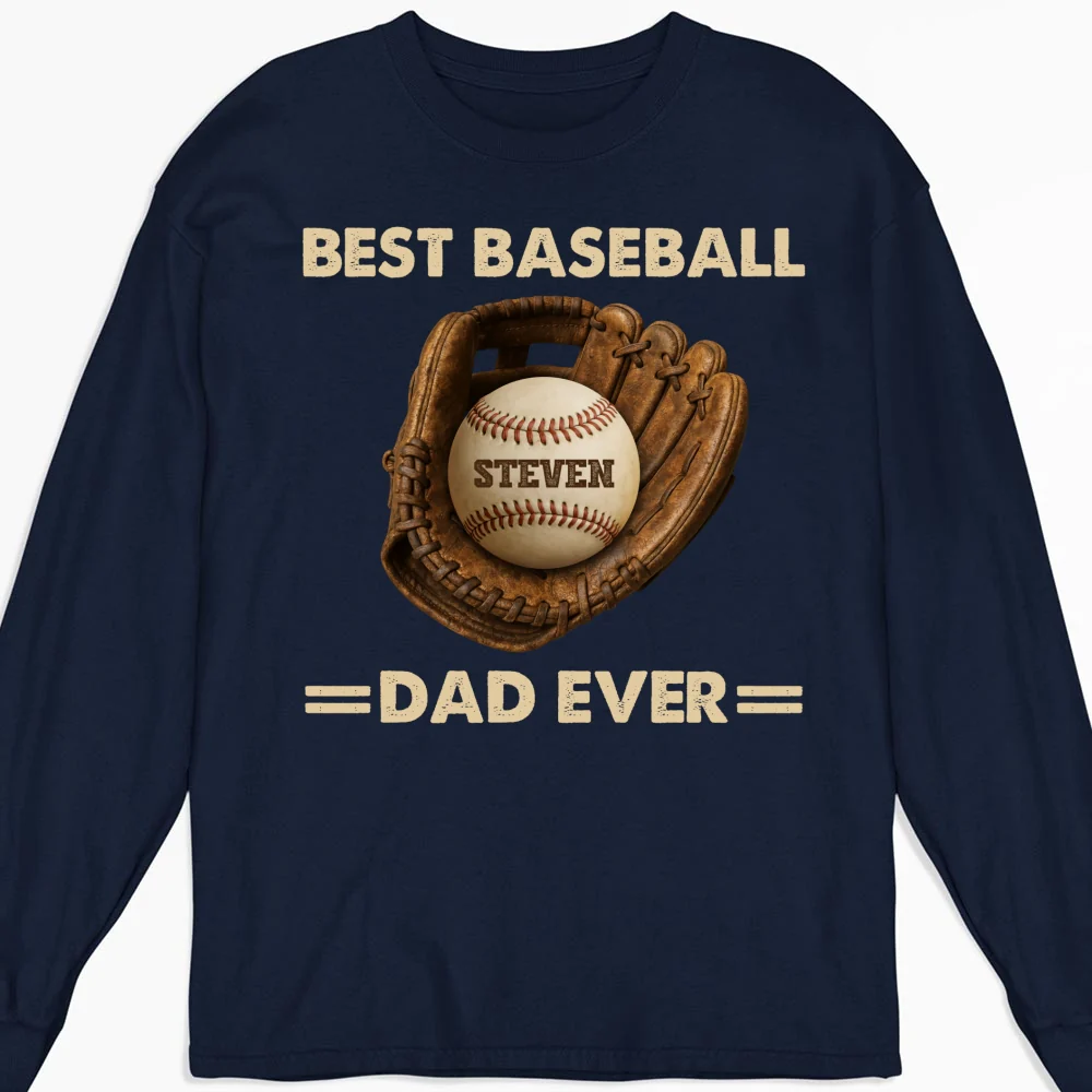 Baseball Dad - Personalized Custom Shirt - Image 12
