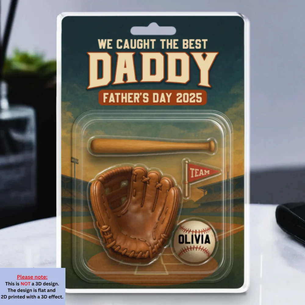 Baseball Daddy - Personalized Custom Acrylic Plaque - Image 6