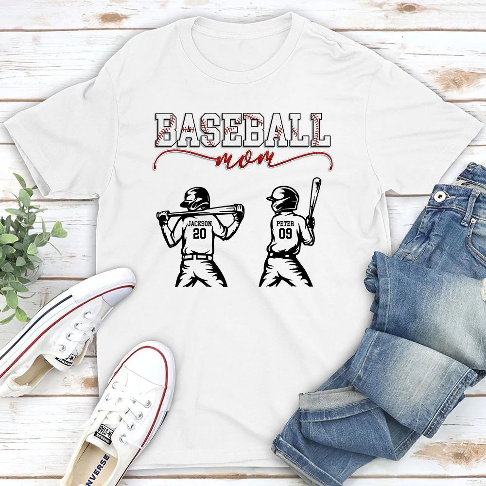 Baseball Mom Grandma - Personalized Custom Shirt - Image 2