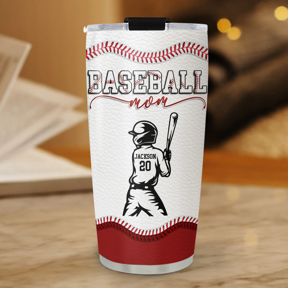 Baseball Mom - Personalized Custom Tumbler - Image 2