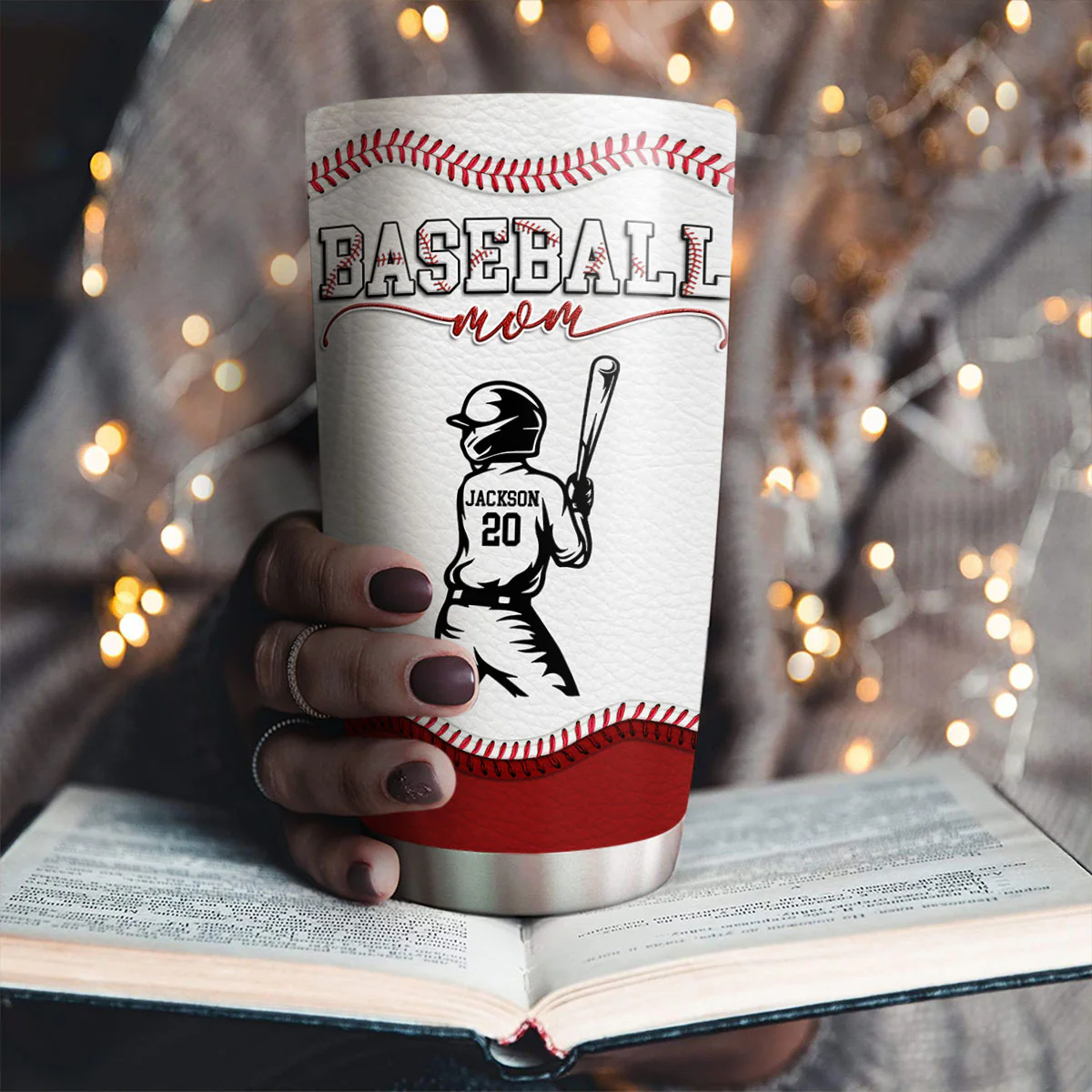 Baseball Mom - Personalized Custom Tumbler - Image 3