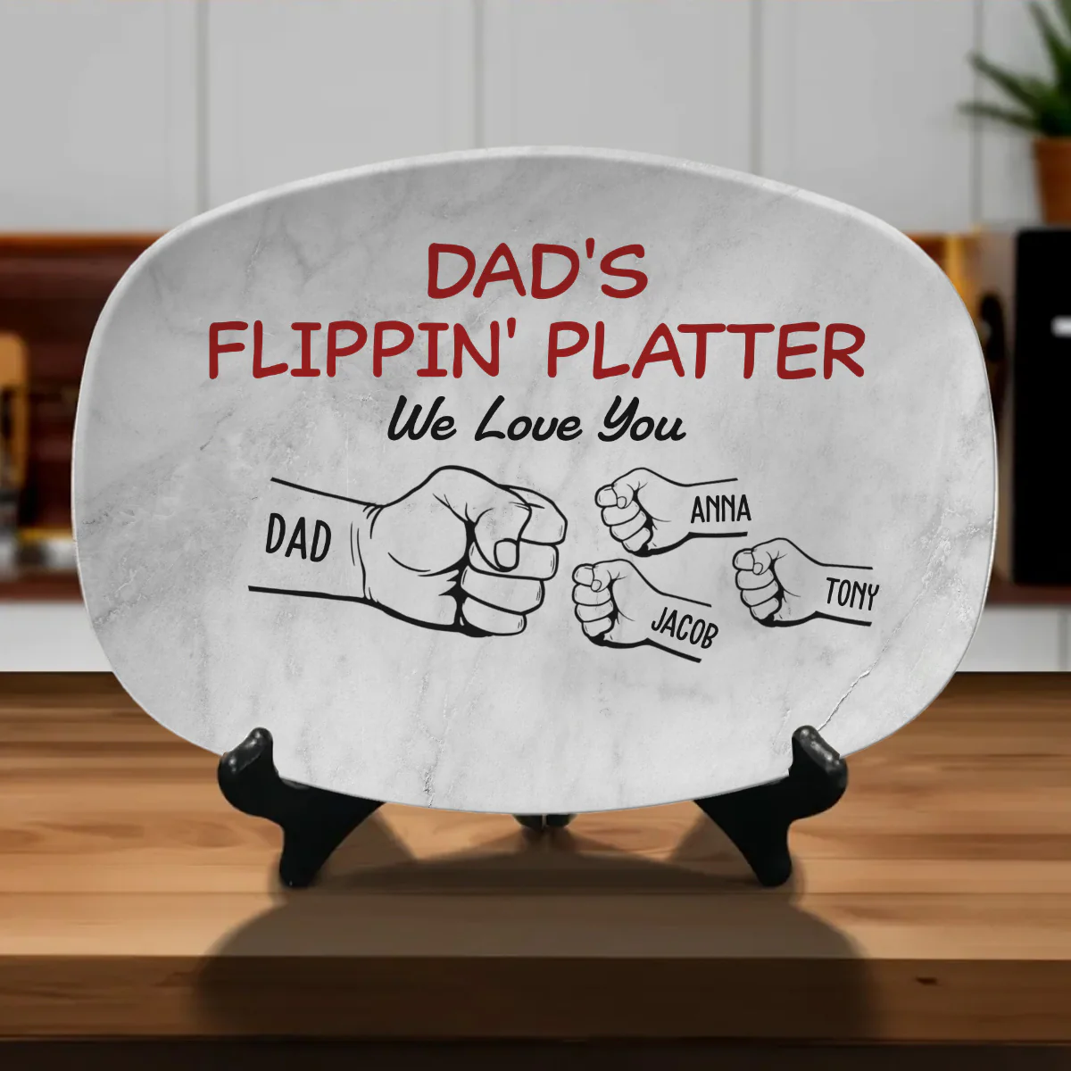 BBQ King Dad - Personalized Custom Platter - Image 3