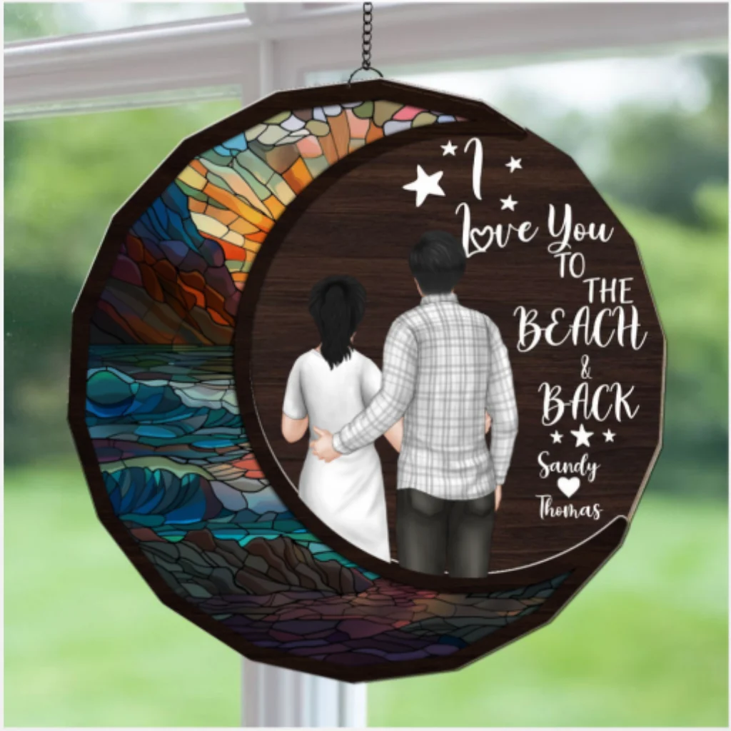 Beach & Back - Personalized Custom Suncatcher - Image 5