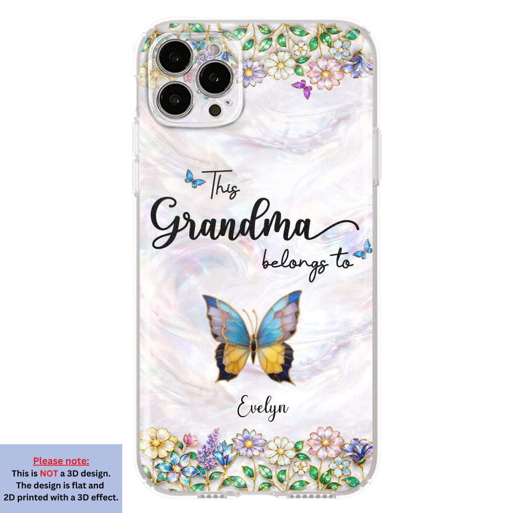 Beautiful Floral Grandma - Personalized Custom 3D Inflated Effect Phone Case - Image 15