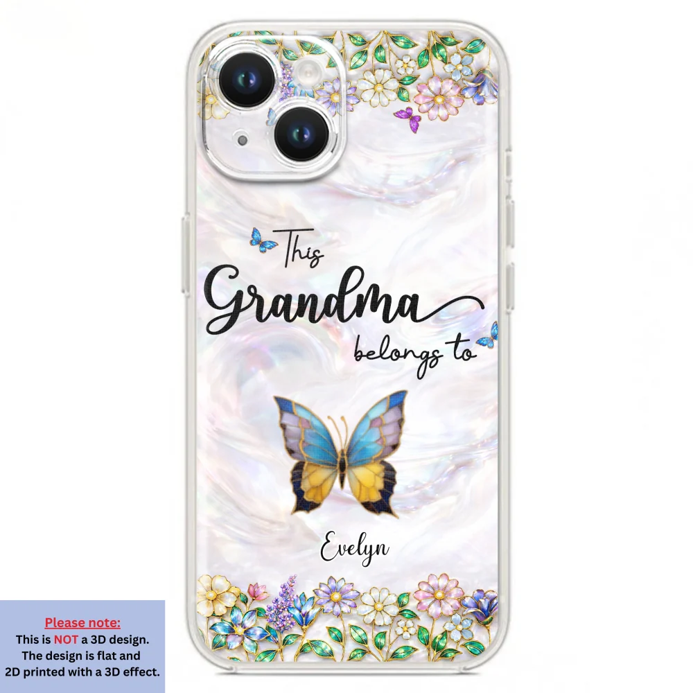 Beautiful Floral Grandma - Personalized Custom 3D Inflated Effect Phone Case - Image 16
