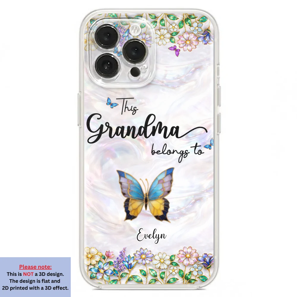 Beautiful Floral Grandma - Personalized Custom 3D Inflated Effect Phone Case - Image 19