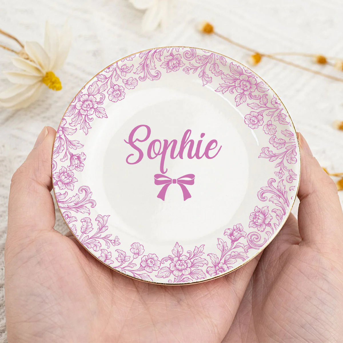 Beautiful Garden For Friend - Personalized Custom Jewelry Dish - Image 5