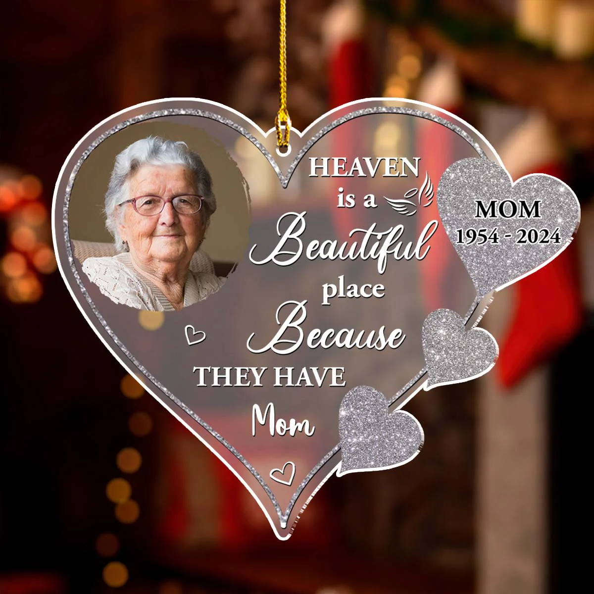 Beautiful Place Version 2 - Personalized Custom Frosted Acrylic Ornament - Image 2