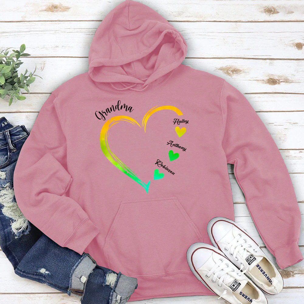 Becoming A Grandmother - Personalized Custom Hoodie - Image 3
