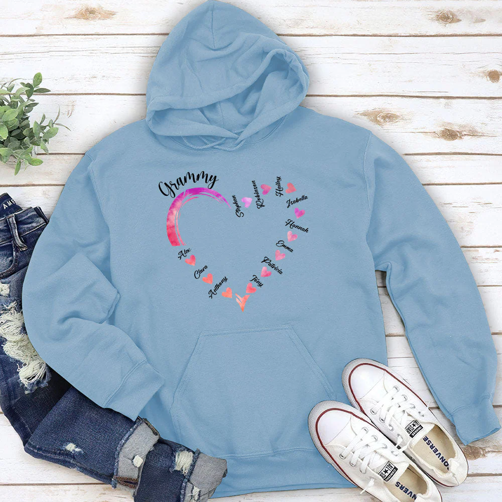 Becoming A Grandmother - Personalized Custom Hoodie - Image 4