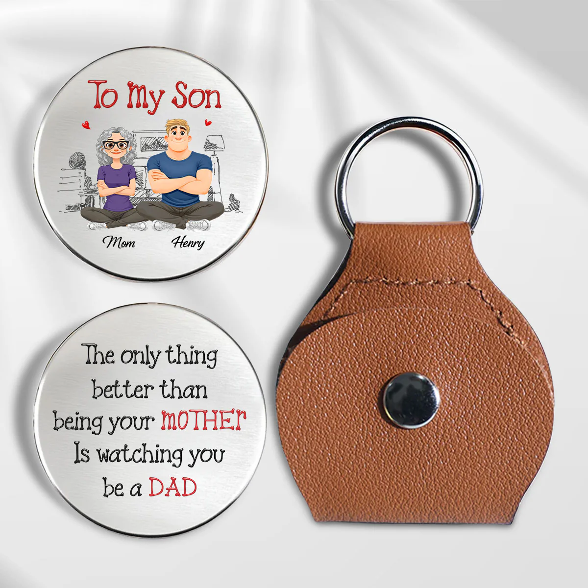 Being A Dad - Personalized Custom Pocket Hug