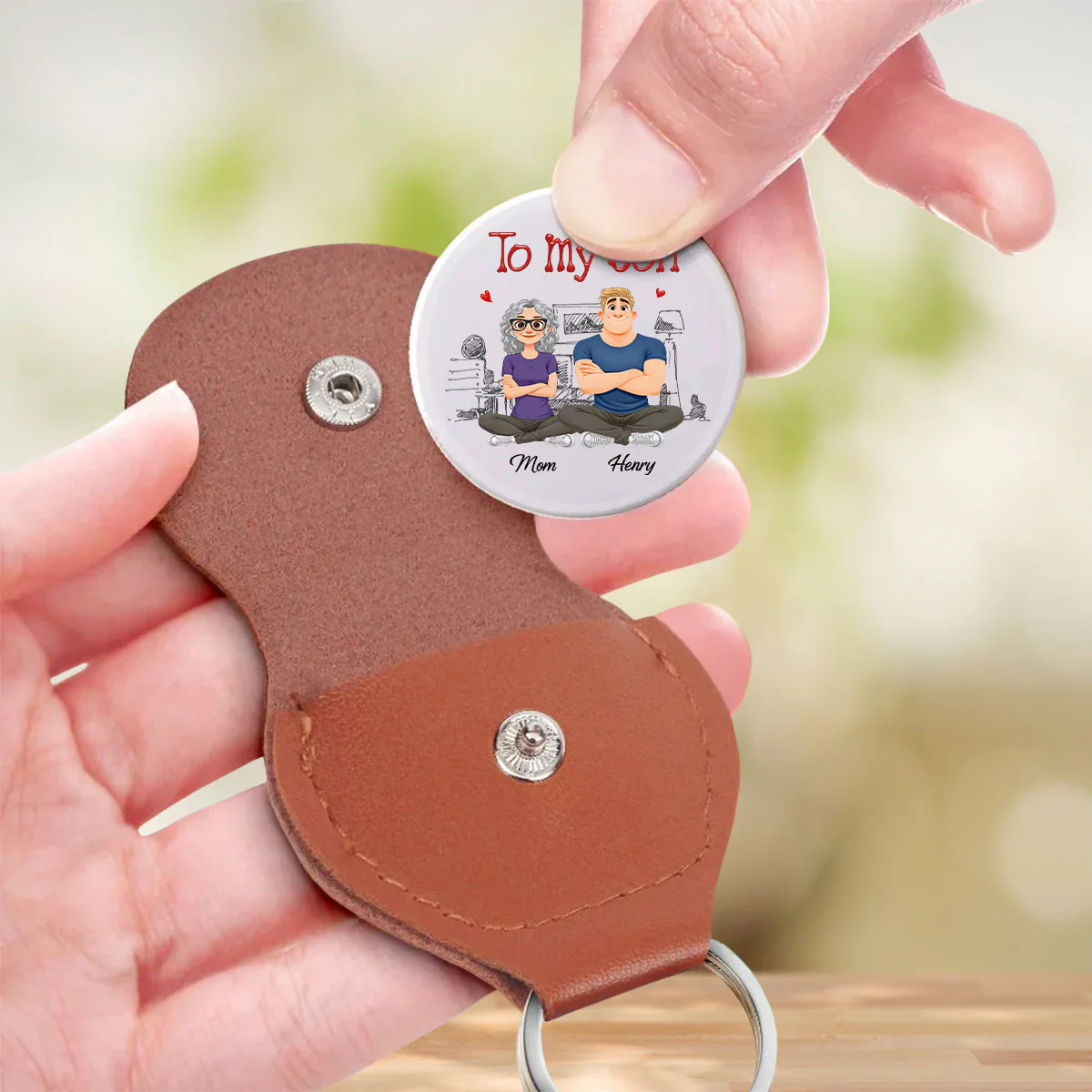 Being A Dad - Personalized Custom Pocket Hug - Image 3