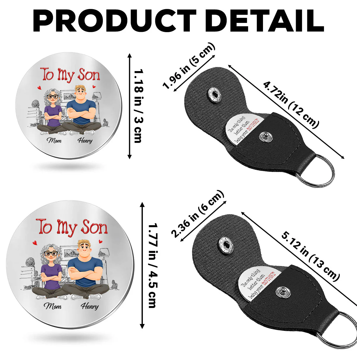 Being A Dad - Personalized Custom Pocket Hug - Image 5