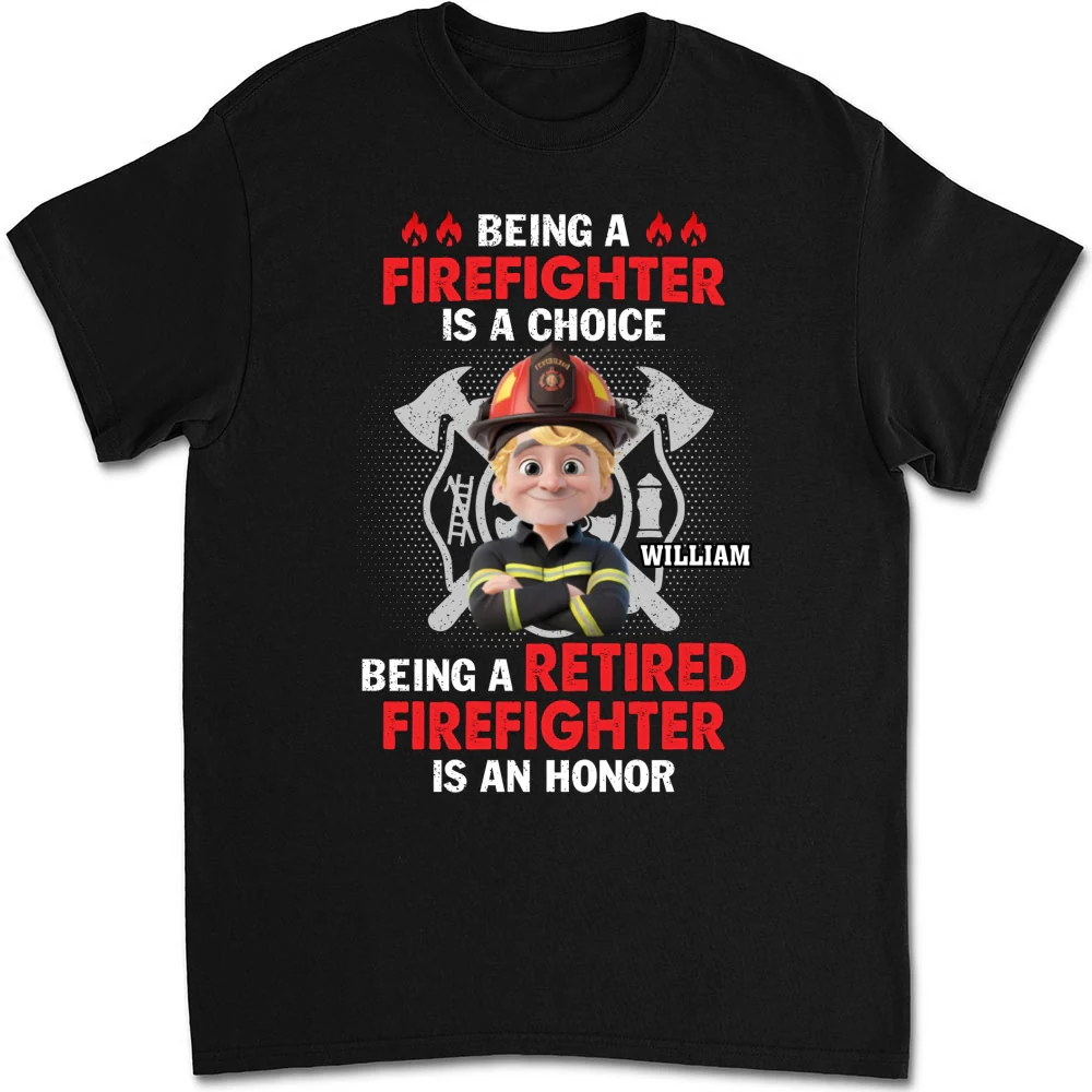 Being A Firefighter - Personalized Custom Shirt - Image 6
