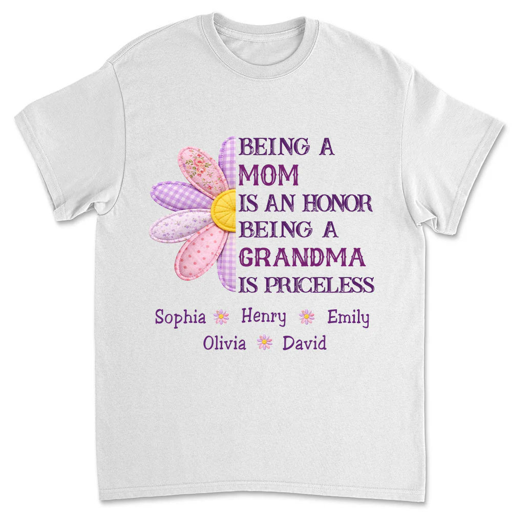 Being A Grandma - Personalized Custom Shirt
