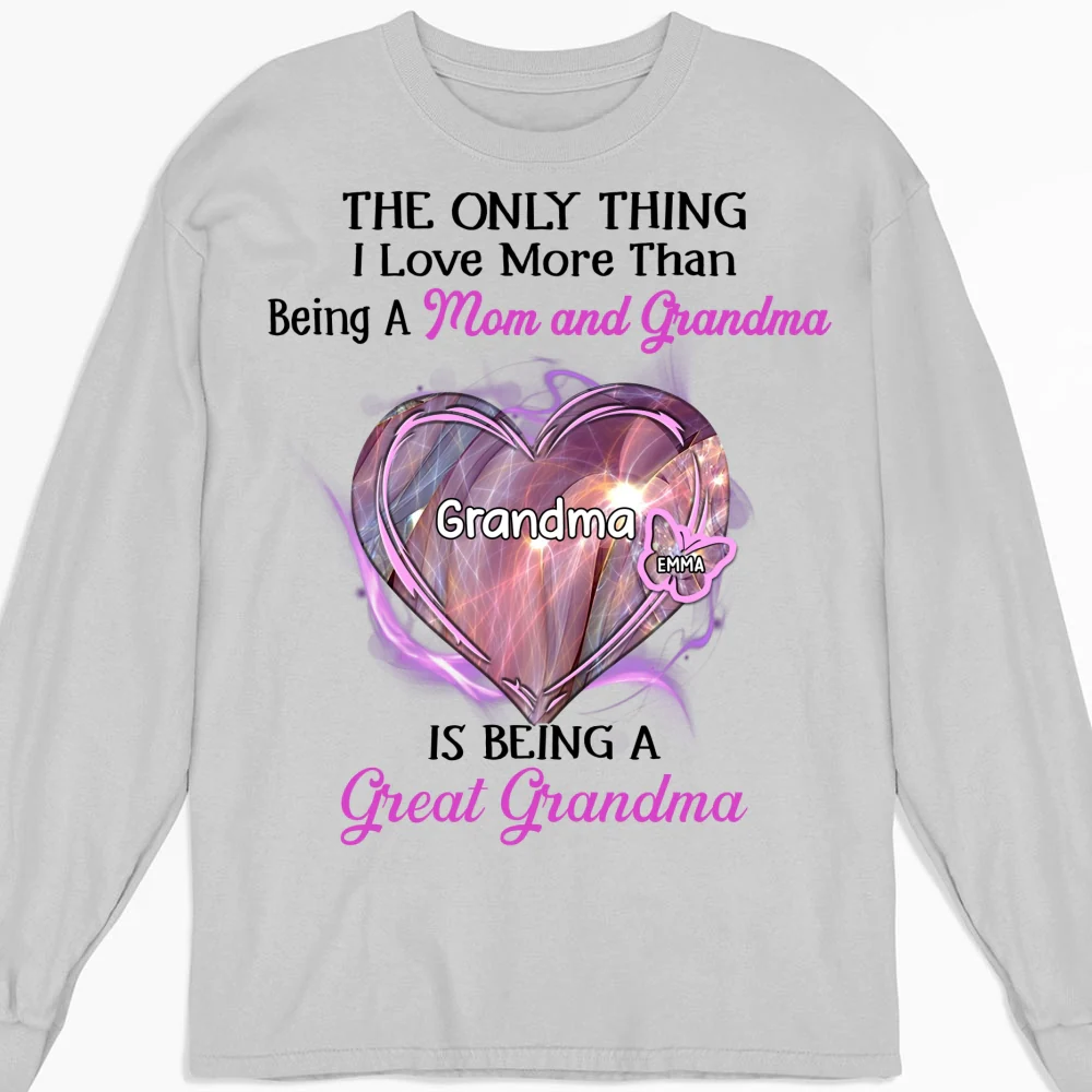 Being A Great Grandma - Personalized Custom Shirt - Image 11