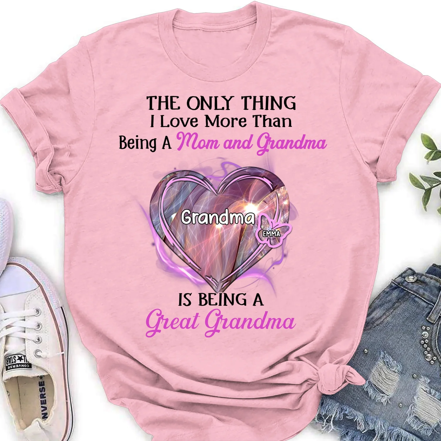 Being A Great Grandma - Personalized Custom Shirt - Image 18