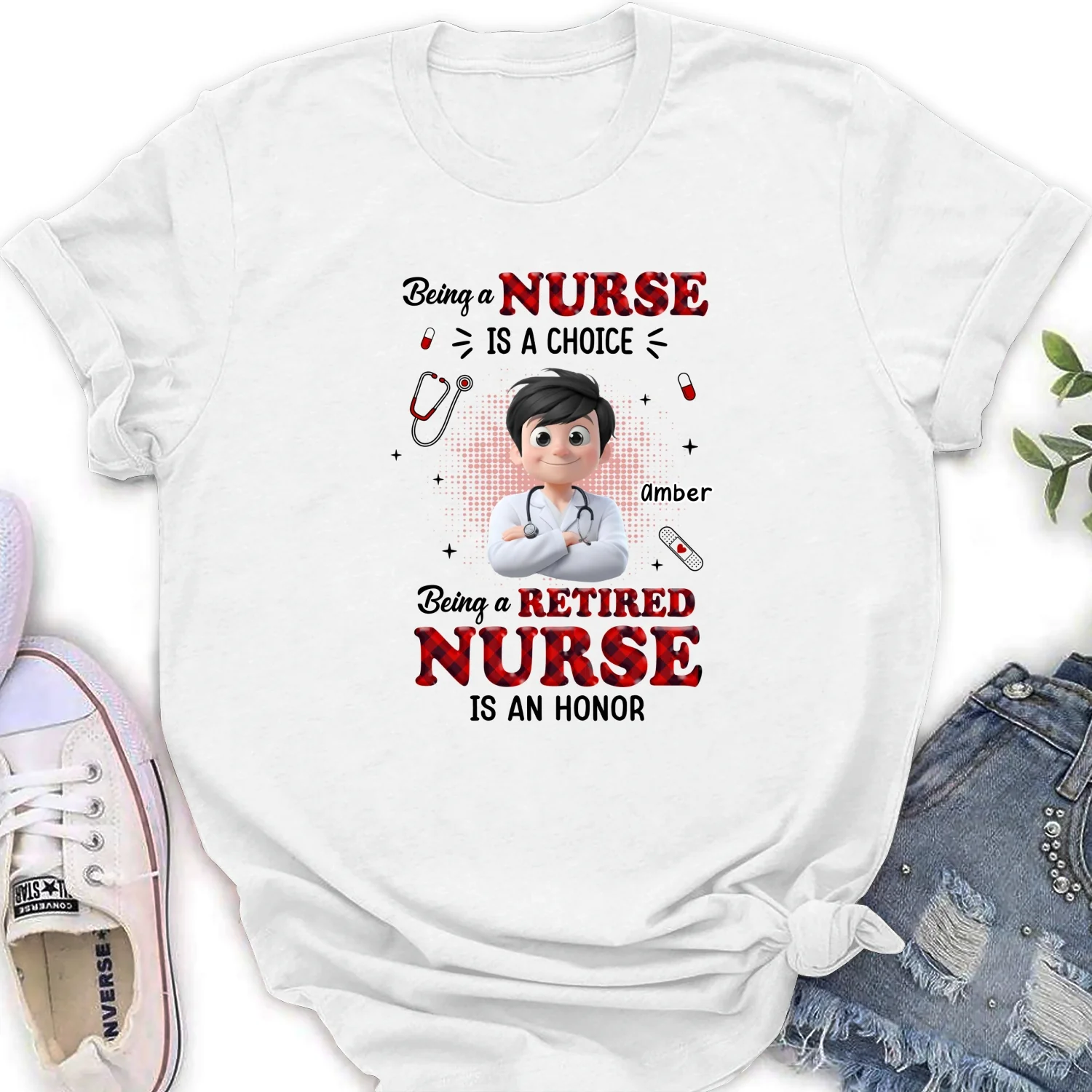 Being A Nurse - Personalized Custom Shirt - Image 16