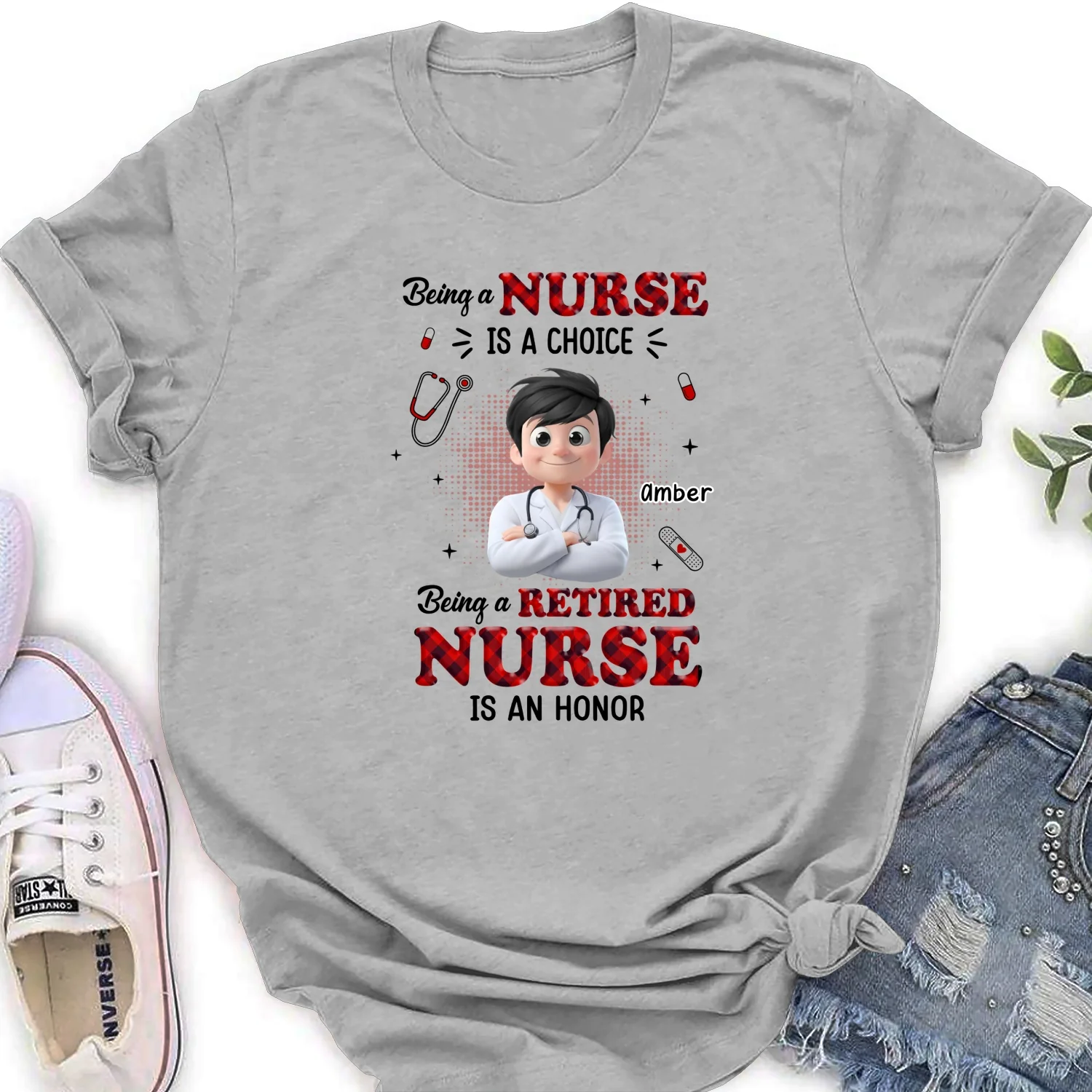 Being A Nurse - Personalized Custom Shirt - Image 17