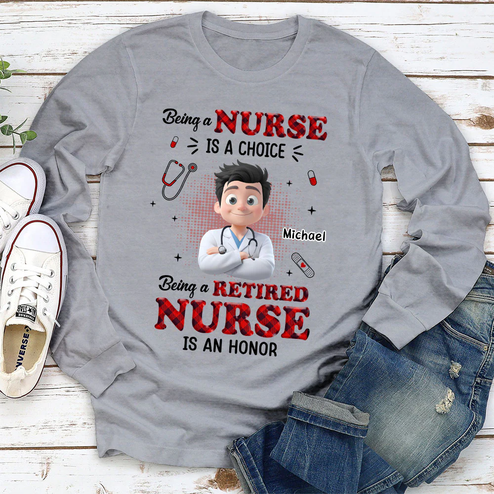 Being A Nurse - Personalized Custom Shirt - Image 5