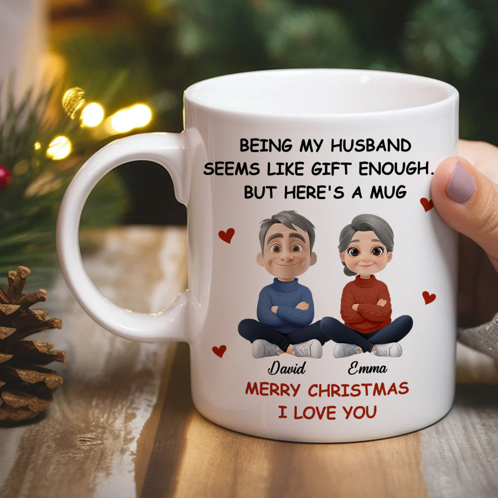 Being My Husband - Personalized Custom Coffee Mug - Image 2