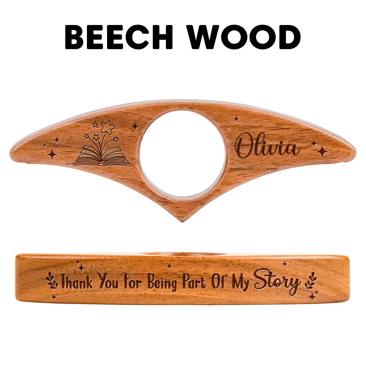 Being Part Of My Story - Personalized Custom Book Page Holder - Image 9