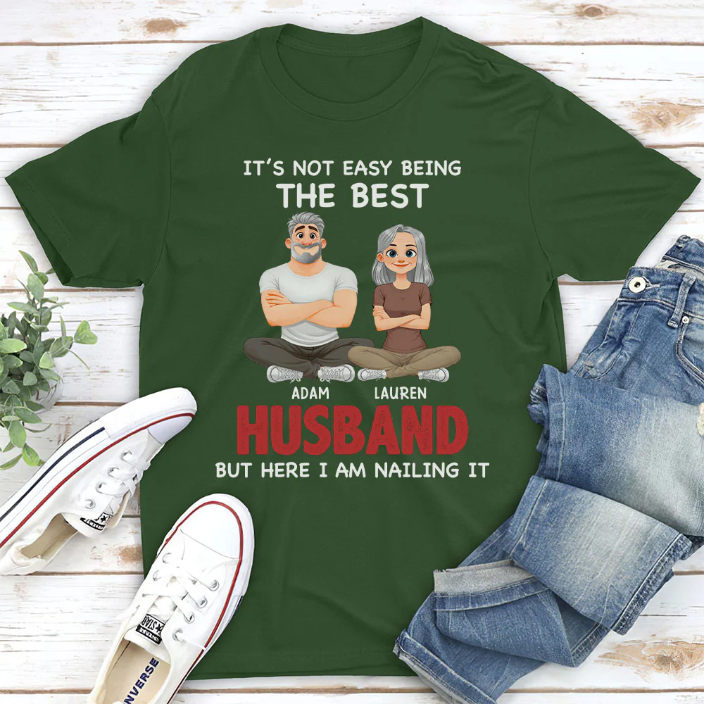 Being The Best Husband - Personalized Custom Shirt - Image 2