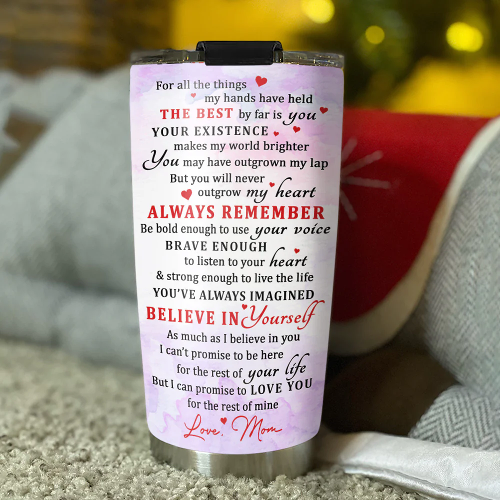 Believe In Yourself - Personalized Custom Tumbler - Image 3