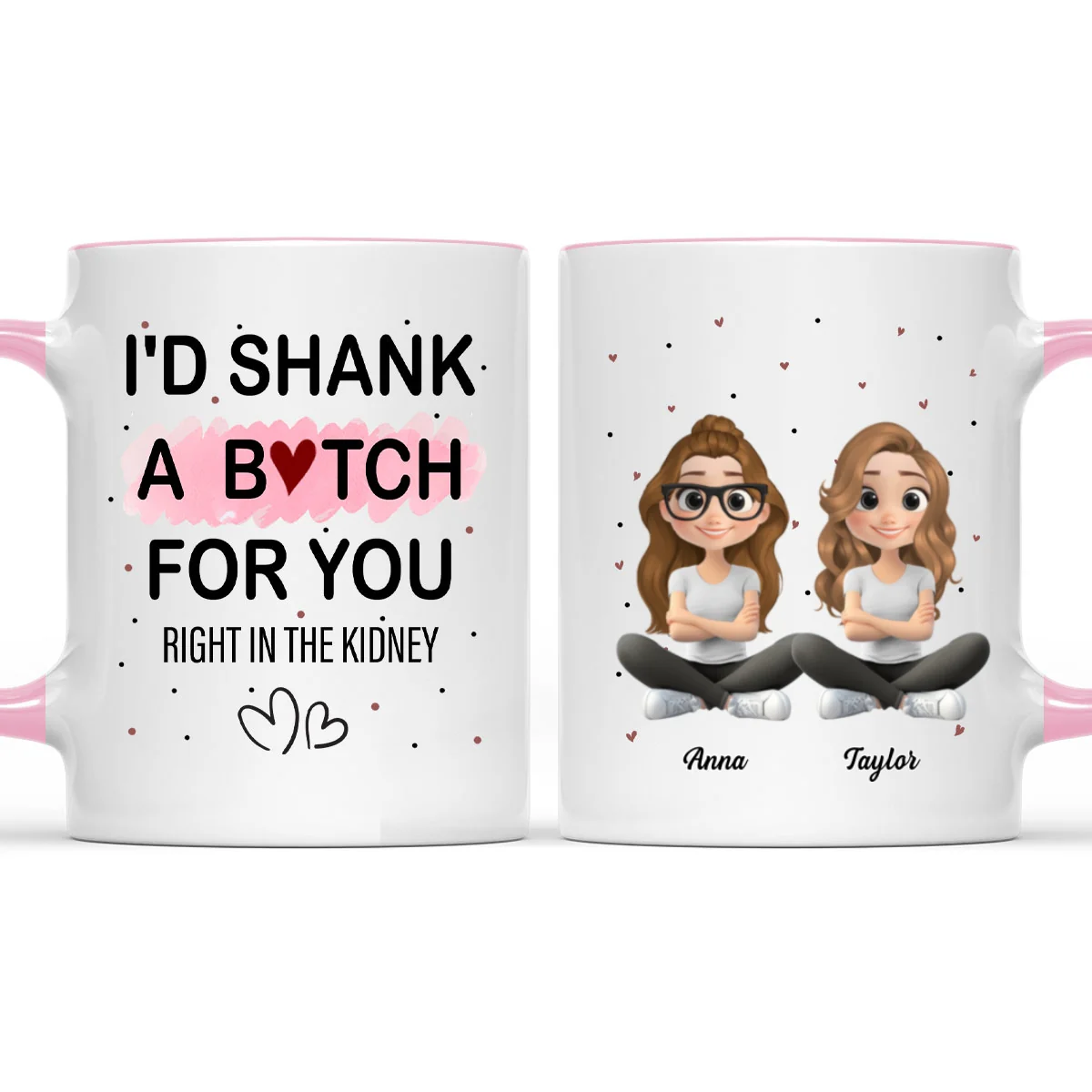 Best Besties - Personalized Custom Accent Mug - Image 7