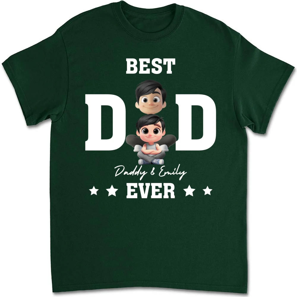 Best Dad And Awesome Kid - Personalized Custom Shirt - Image 10