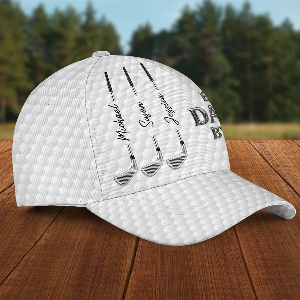 Best Dad By Par - Personalized Custom Classic Cap - Image 4