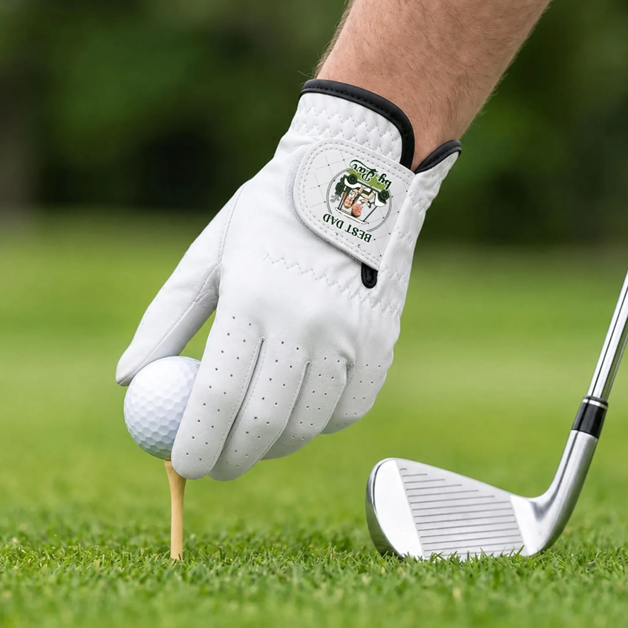 Best Dad By Par - Personalized Custom Golf Glove - Image 6