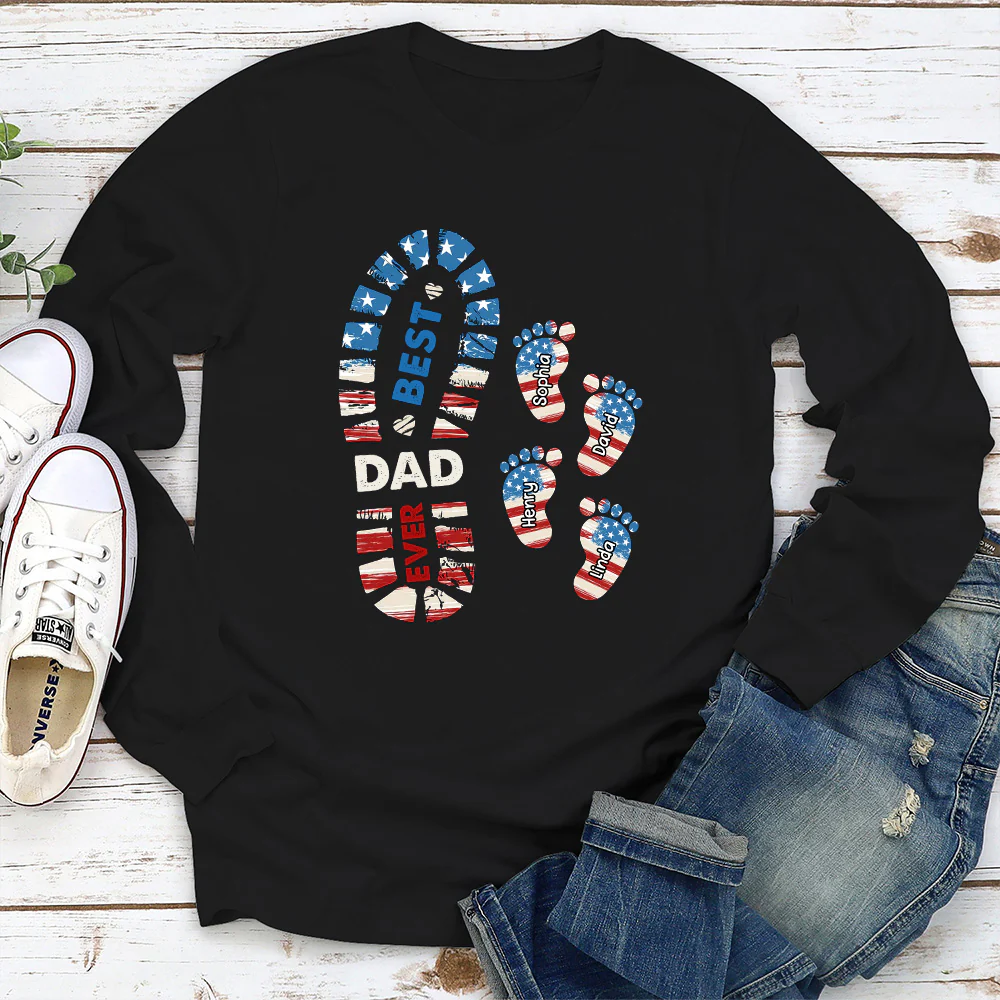 Best Dad Ever 2 - Personalized Custom Shirt - Image 6