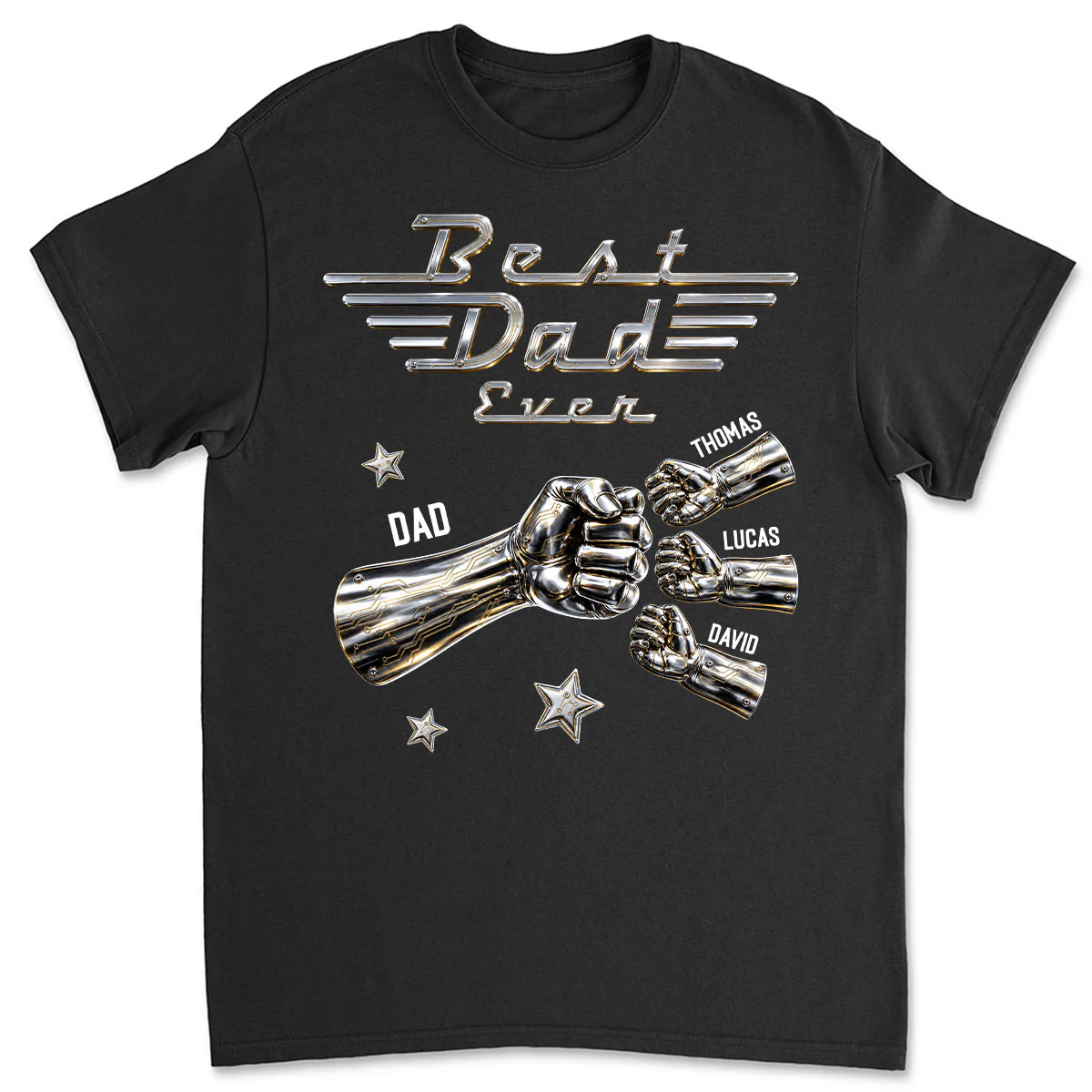 Best Dad Ever Classic - Personalized Custom Shirt
