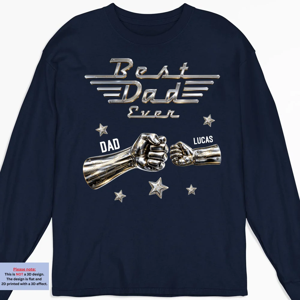 Best Dad Ever Classic - Personalized Custom Shirt - Image 13