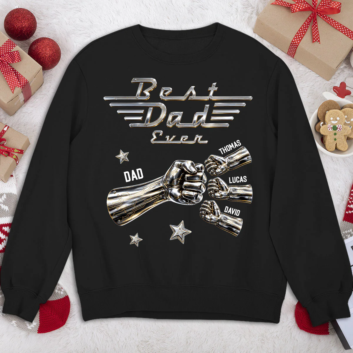 Best Dad Ever Classic - Personalized Custom Shirt - Image 5