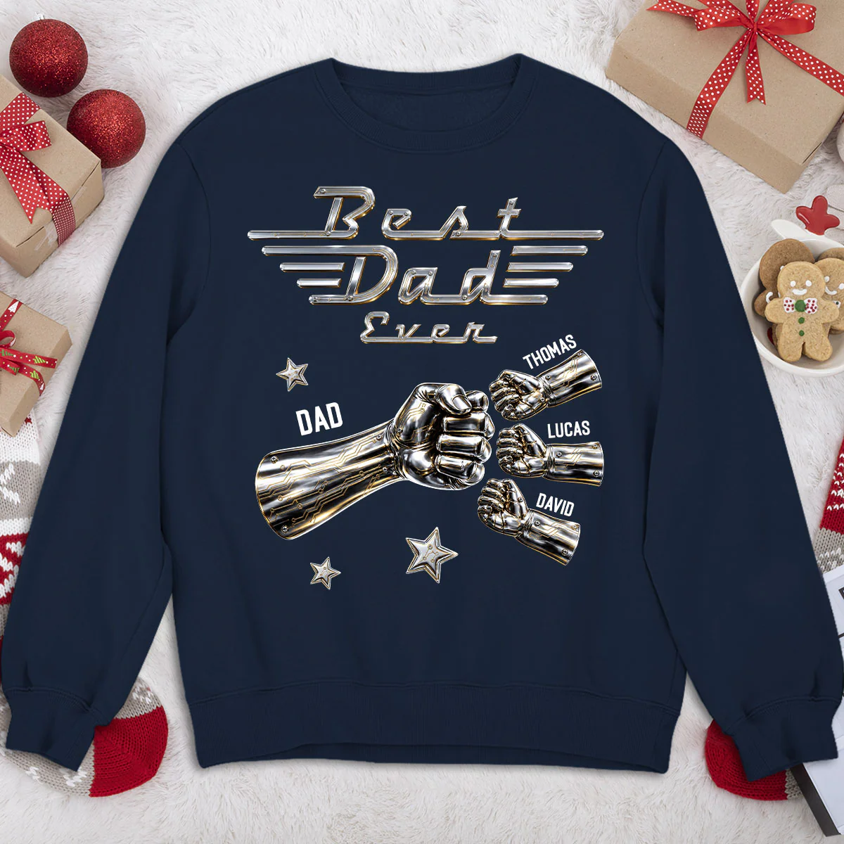 Best Dad Ever Classic - Personalized Custom Shirt - Image 6