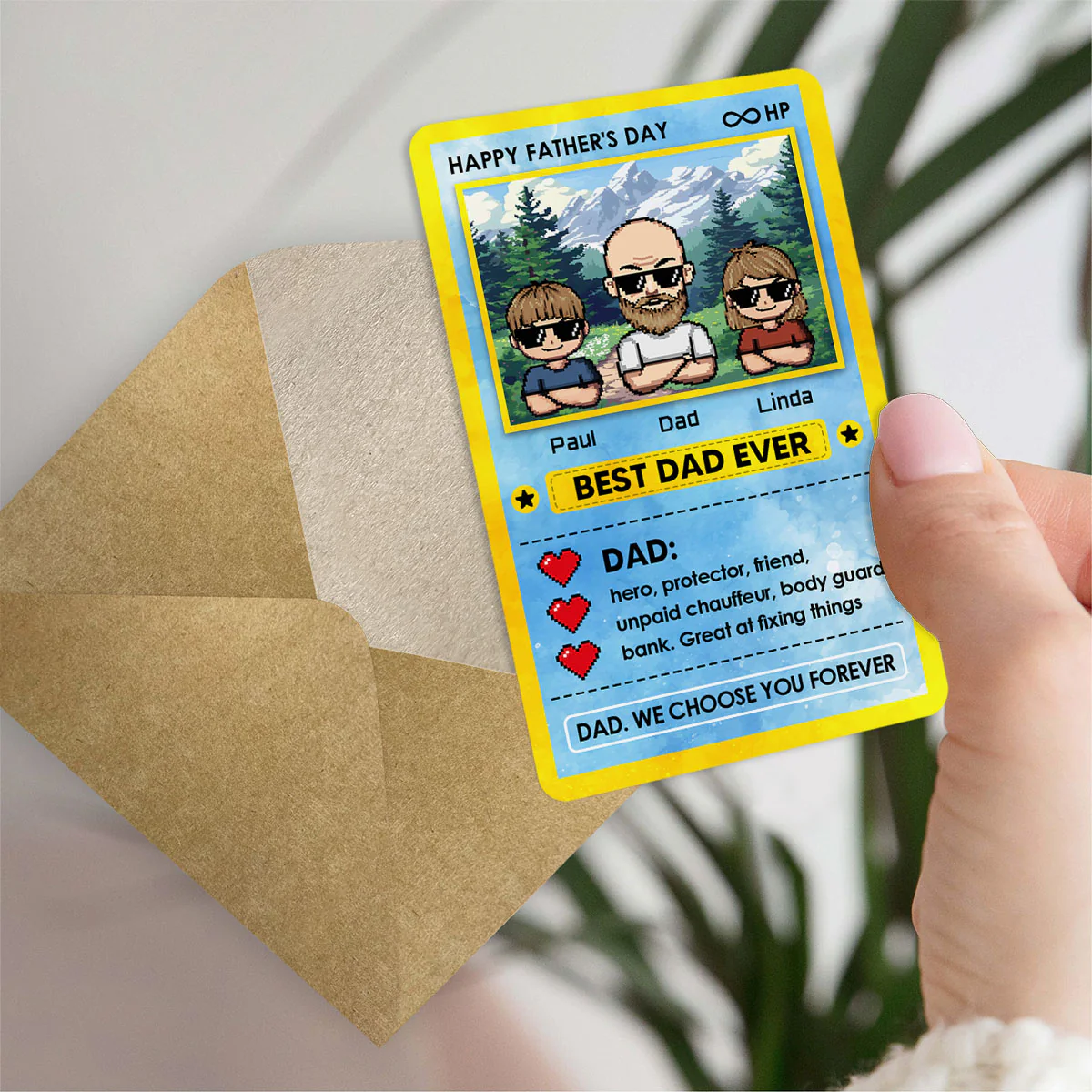 Best Dad Ever - Personalized Custom Wallet Card - Image 4