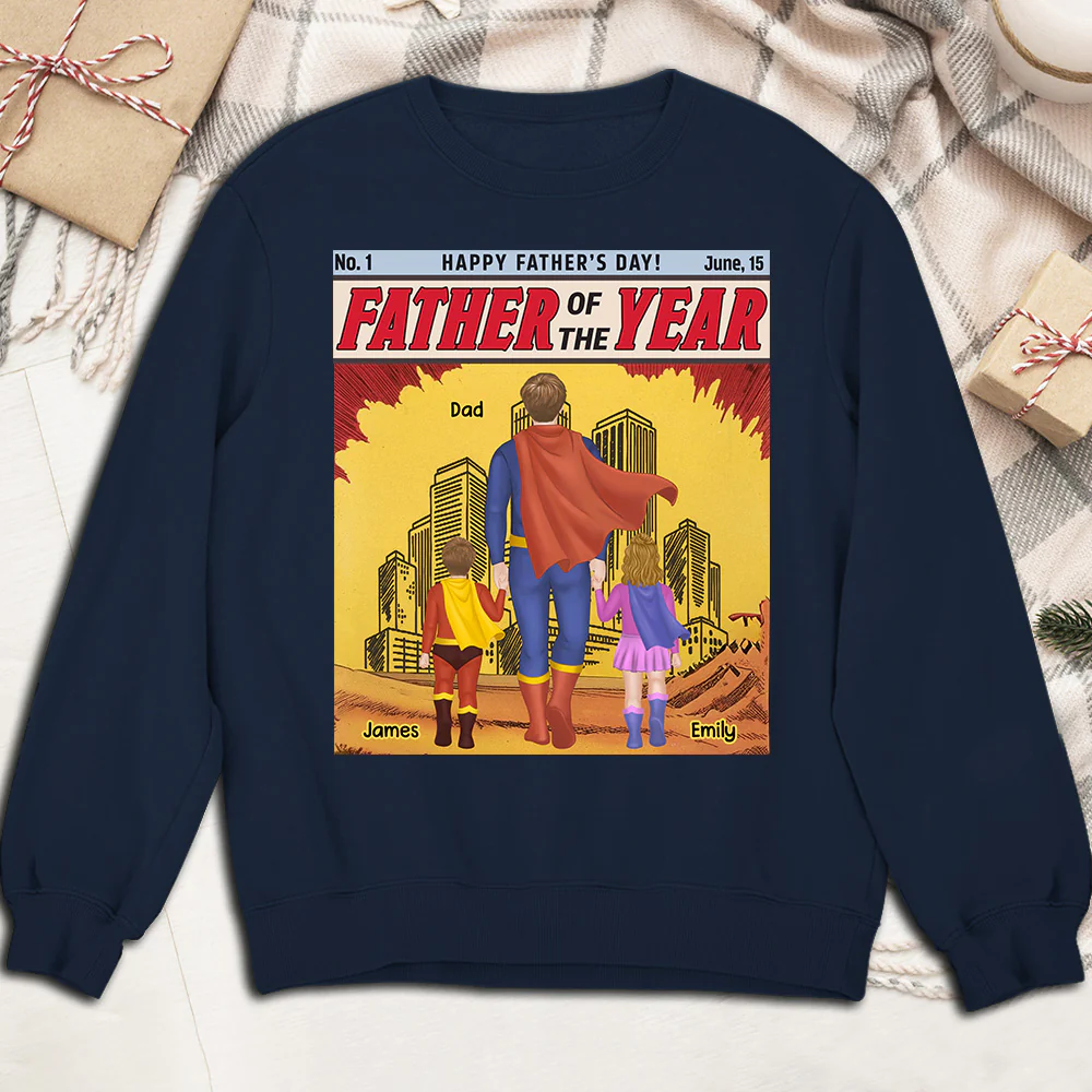 Best Dad In The Universe- Personalized Custom Shirt - Image 13