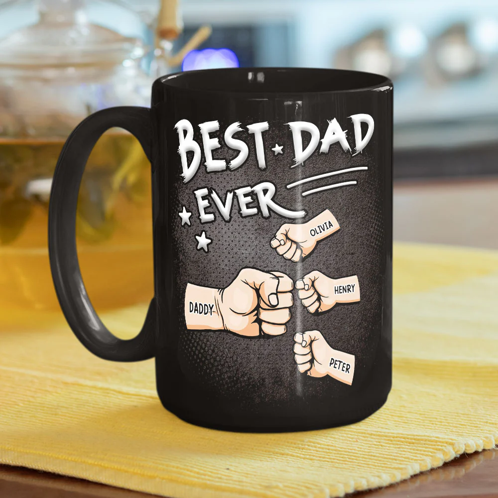 Best Dad - Personalized Custom Coffee Mug - Image 6
