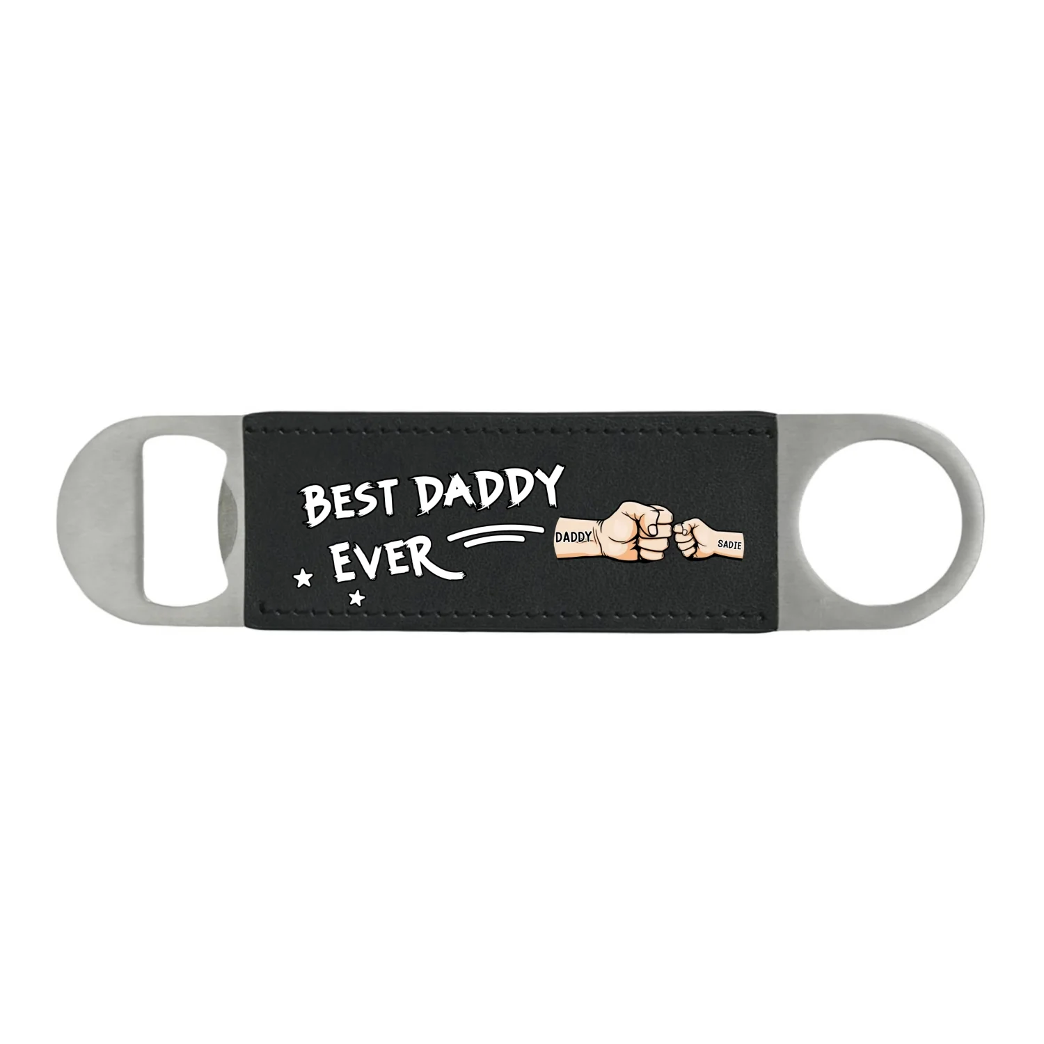 Best Dad - Personalized Custom Leather Bottle Opener - Image 8