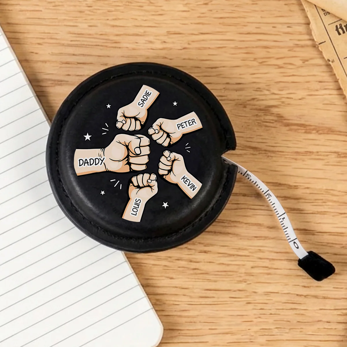 Best Dad - Personalized Custom Leather Tape Measure - Image 8