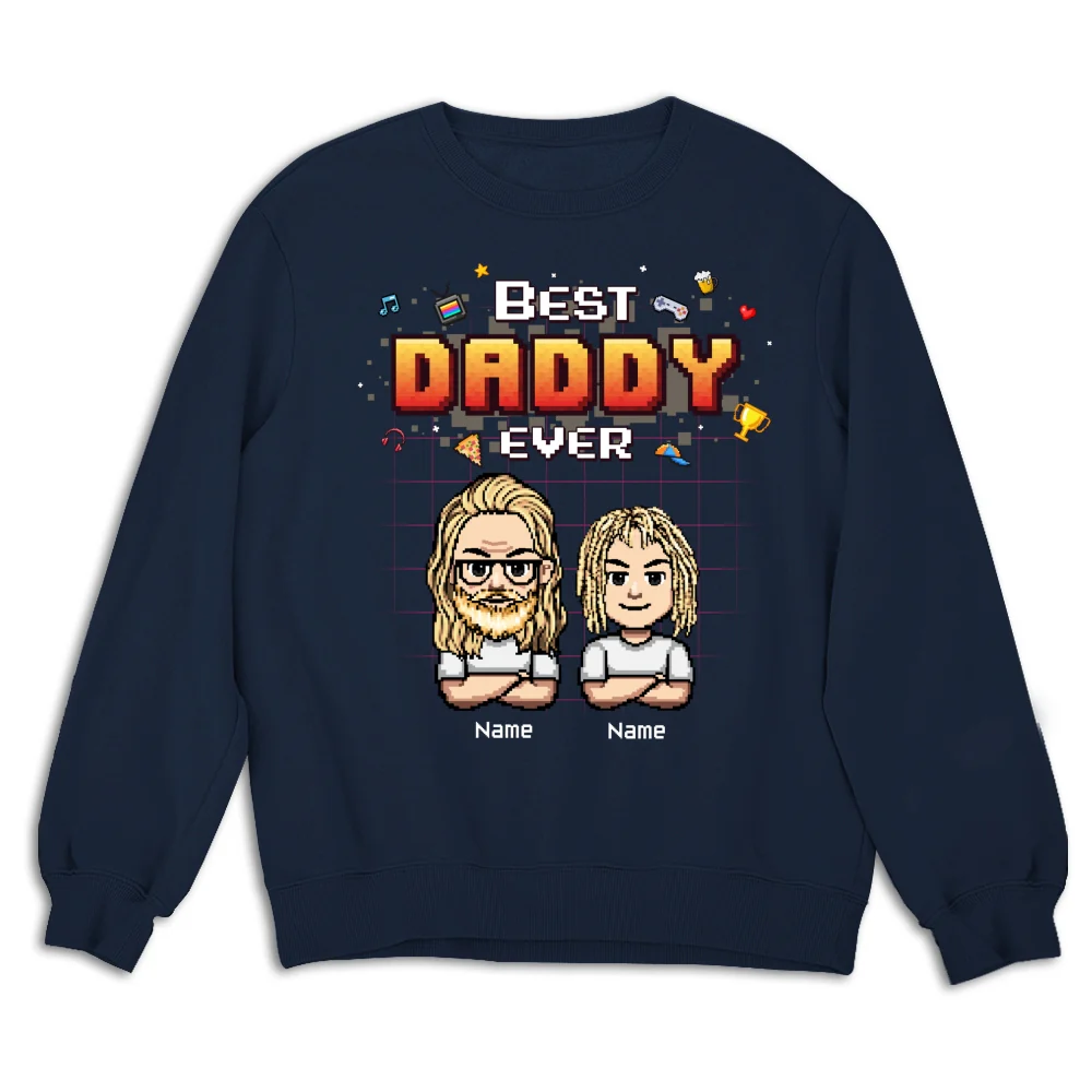 Best Dad Pixel - Personalized Custom Shirt - Image 15