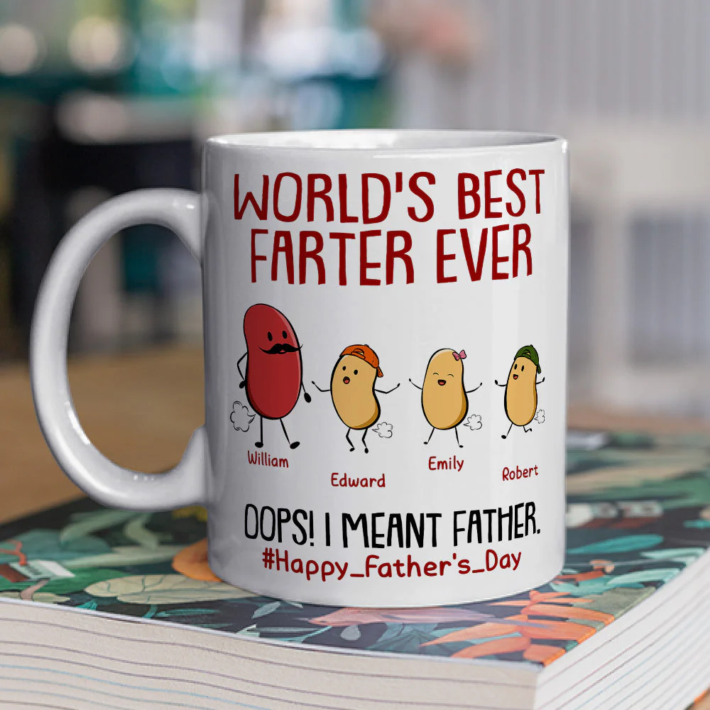 Best Farter Ever I Mean Father - Personalized Custom Coffee Mug - Image 2