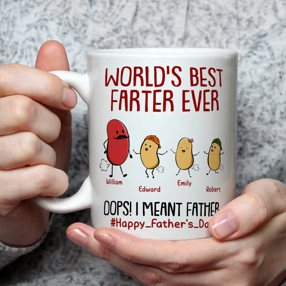 Best Farter Ever I Mean Father - Personalized Custom Coffee Mug - Image 3
