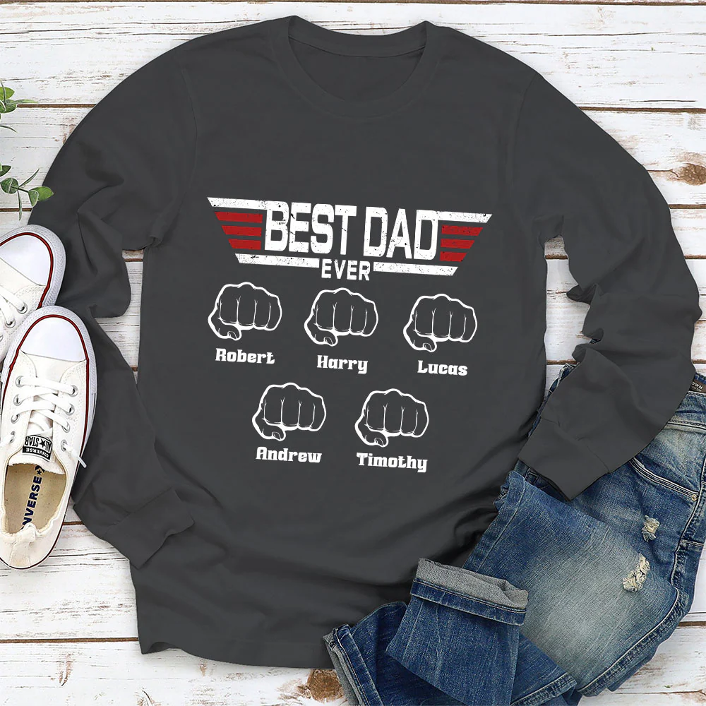 Best Father Ever - Personalized Custom Shirt - Image 5